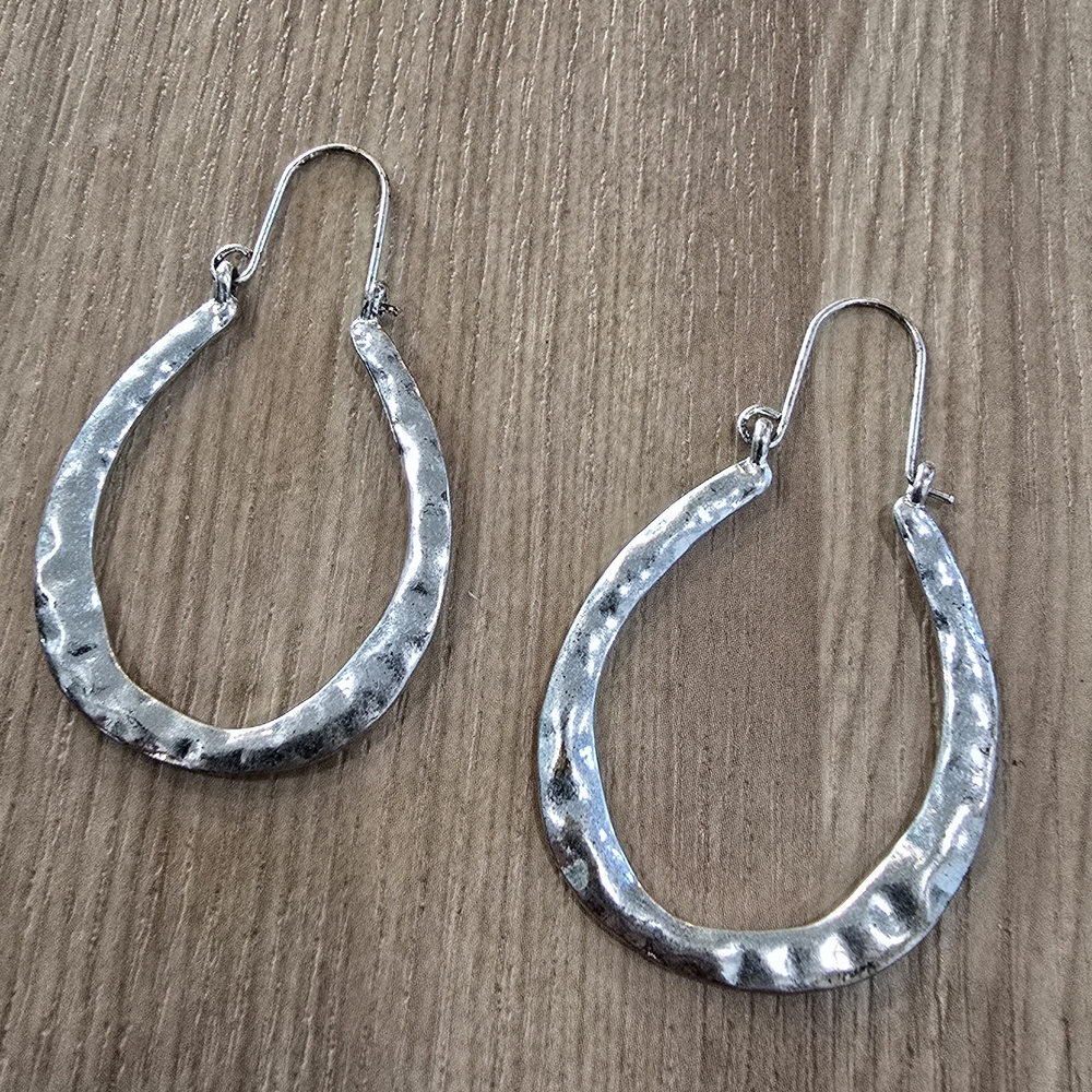 Elegant Silver Teardrop Earrings